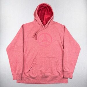 Mercedes-Benz Logo Mercedes Hoodie Womens Large Pink USA Collection Sports Car